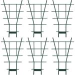 6er-Set Stabiles Fächerspalier Pflanzgitter, grün, 59 x 33 cm, wetterfest, de...