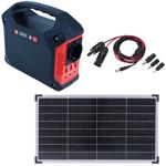 Tragbare Powerstation & Solar-Generator, 155 Wh, 180 Watt, Akku mit 230V & 12...