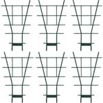 6er-Set Stabiles Fächerspalier Pflanzgitter, grün, 38 x 24 cm, wetterfest, de...