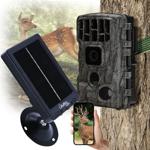 4K-UHD-Wildkamera inkl. Solar Panel im Spar Pack, Nachtsicht, WLAN, PIR, IP65...