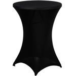 Elegante schwarze Stehtischhusse, Ø 90cm, bis 115cm Höhe – Stilvolle Stretch-...