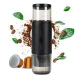 Tragbare Espressomaschine für Kapsel & Pulver, 15 bar, schwarz: Perfekter Esp...
