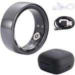 Smart Ring, schwarz, Keramik, inkl. Ladebox, Grösse 60: Dein Fitness & Schlaf...