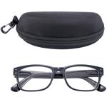 Modische Lesebrille mit Brillenetui, +2,0 dpt, schwarz: Klassische Sehhilfe f...