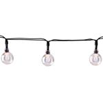 Solar-LED-Lichterkette mit 50 warmweissen LED Glühbirnen, 6,9 m, wetterfest, ...