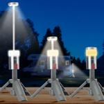 Professionelle Outdoor-LED-Leuchte mit Stativ – Mobiler Akku-Strahler mit 180...