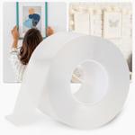 Doppelseitiges Nano-Klebeband Transparent (5m x 30mm): Starke 110g/cm² Haltek...