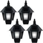 4er-Set Retro Wandleuchte mit 2 Leuchtmod, Flammeneffekt und Warmweiss, mit S...