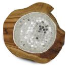 Teakholz Schale mit Spiegel-Finish – Handgefertigt, modern & langlebig – Für ...