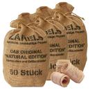 3er-Set Kamin- & Grillanzünder aus Naturholz - Wachsgetränkt, langes Brennen ...