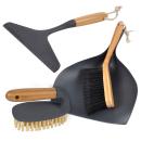 Reinigungs-Set - Scheuerbürste, Handfeger, Kehrschaufel & Scheibenabzieher - ...
