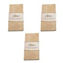 3er-Set Seifenablage aus Travertin - Handgefertigt, stilvoll, unbedenklich fü...