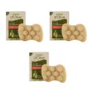 3er-Set feste Olivenöl Massageseife - Natürliche Peeling-Partikel - Fördert D...