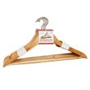 Kleiderbügel Holz 8er-Set - platzsparend, drehbarer Haken, 3-in-1 Funktion fü...