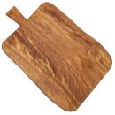 Rustikales Olivenholzbrett mit Griff - Handgefertigt, 60x25cm, schnittfest - ...