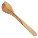 Rührkelle Olivenholz mit Spitze - Handgefertigt, Küchenhelfer zum Rühren & Ab...