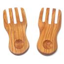 Salathände Olivenholz - Salatbesteck zum Mischen & Servieren von Dressings & ...