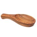 Olivenholz Tapasschale in Blattform - 22 cm - Handgefertigt - Kratzfest & hyg...