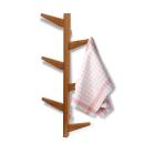 Bambus Handtuchhalter - 6 Haken für Küche & Bad - Wandmontage - 100% Natur-Ba...