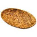 Olivenholz Schale oval - Handgefertigt, einzigartiges Holzmuster - 16x10x2,5c...