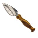 Parmesanmesser mit Olivenholzgriff - Scharfe, geschwungene Klinge zum Abbrech...