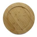Bambus Dekorationsteller - Platzteller Servierplatte Schneidebrett - Massivho...
