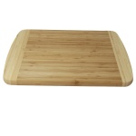 Bambus-Schneidebrett, rechteckig, abgerundete Ecken, 40 x 30 x 1,9 cm