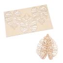 3D-Puzzle Blatt aus Naturholz - Kreative Bastelarbeit für Jung & Alt - 29,5x1...