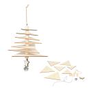 3D-Dekoration zum Selbermachen aus Naturholz - Kreativer Weihnachtsschmuck zu...