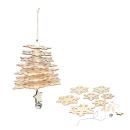 3D-Dekoration Holz - Kreativer Weihnachtsschmuck zum Selbermachen - Hänge-Wei...
