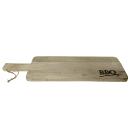 Mangoholz Schneidebrett - Servierbrett mit BBQ Aufdruck - 60x20x2cm - Robust ...