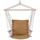 Hängesessel Baumwolle Beige - Komfortabler Hängesitz für Garten, Wohnzimmer &...