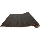 Bodenmatte aus Bambus dunkelbraun - Rutschfeste Unterseite - Schont Böden & T...