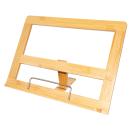 Kochbuchhalter aus Bambus und Metall - 3-stufig verstellbar - Modernes Design...