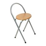 Klappstuhl Holz - Platzsparend, stabil & klappbar - Metallgestell, Holzsitzfl...