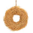Sisalwurzel Kranz - Natürlicher Deko-Kranz mit Schnur zum Aufhängen - Braun, ...