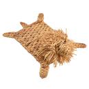 Löwe liegend Deko Figur aus Wasserhyazinthe - Metall verstärkt - Natürliche D...