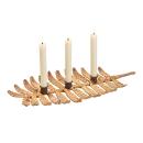 Kerzenhalter aus Wasserhyazinthe Blattform - Dekoration für Garten & Haus - P...