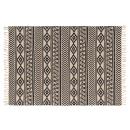 Ethno Teppich mit Fransen aus Baumwolle & Jute - Moderner Wohnzimmerteppich i...