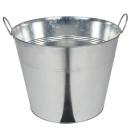 XXL Zinkeimer mit 2 Griffen - 40 Liter Pflanzkübel für Garten & Balkon - Tran...