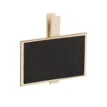 20er-Set Holztafeln mit Klammer - Mini Kreidetafeln für Kräutergarten Pflanze...