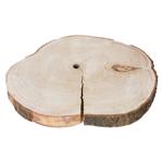 Holzscheiben Untersetzer Naturrand - Paulownia Holz Deko-Element - 31x31x3cm ...