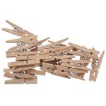 24er-Set Wäscheklammern Bambus - Vielseitige Clips für Wäsche, Deko & Basteln...