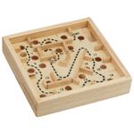 Kugellabyrinth Holz Geschicklichkeitsspiel - Fördert Koordination & Konzentra...