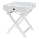 Tablett Tisch - klappbarer Serviertisch & Beistelltisch weiss - abnehmbares S...