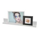 Bilderleiste Schweberegal weiss - Modernes Wandregal für Bilder & Deko - Einf...