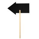 Kreidetafel Pfeil 50x30cm aus Holz - Wiederverwendbares Gartenschild für Kräu...