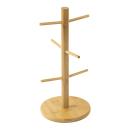 Tassenständer aus Bambus - Kaffeebecher Halter für 6 Tassen - Platzsparend & ...