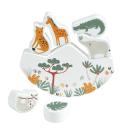 Lernspielzeug Zoo aus Holz - Pädagogisches Balancierspiel für Kleinkinder - F...