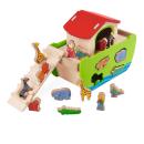 Steckspiel Arche Noah - Motorikspielzeug Holzschiff - Für Kleinkinder ab 1 Ja...